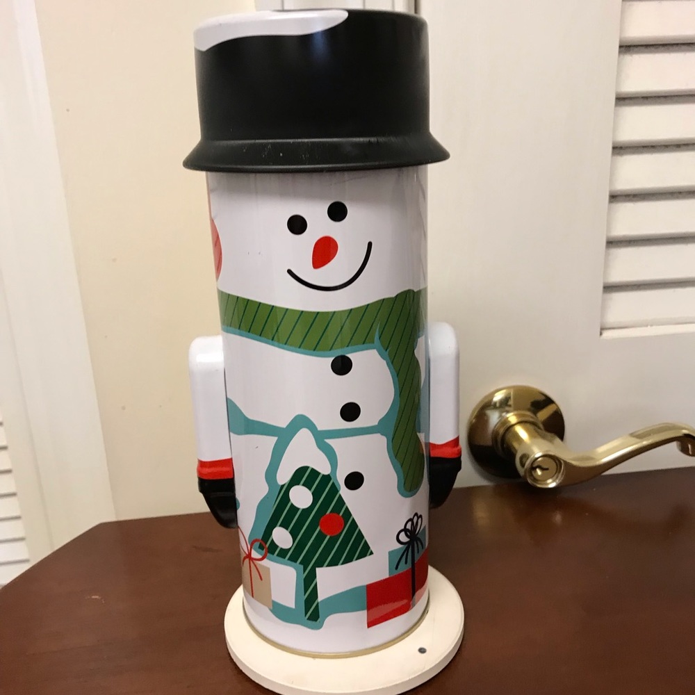 Harry And David Snowman  Tins Gift Candy Container